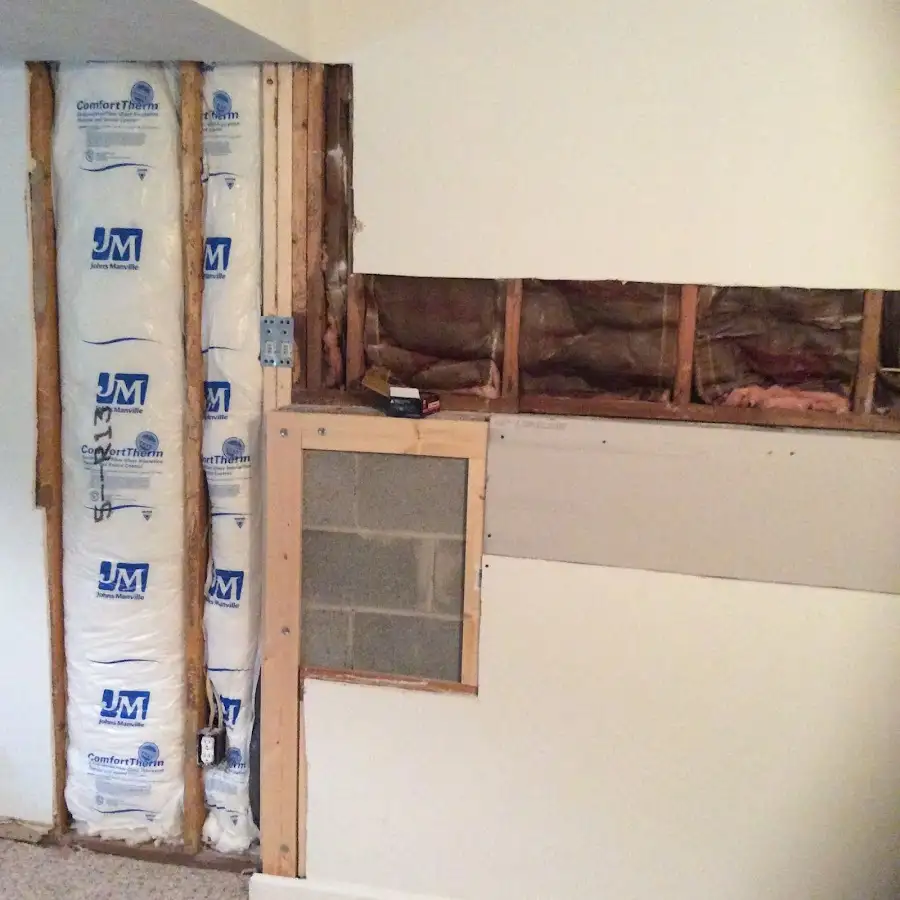 Wall insulation replacement during Contents Cleaning & Restoration in Maple Valley